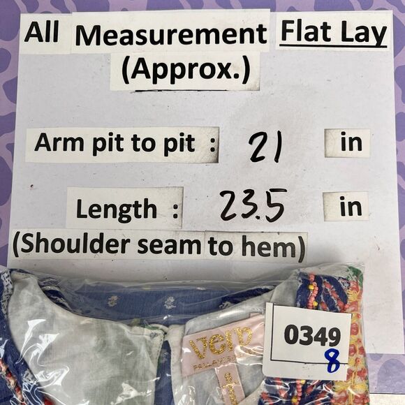 Verb by Pallavi Singhee Rhapsody Embroidered Blouse S Small Multicolor BOHO - Picture 15 of 15